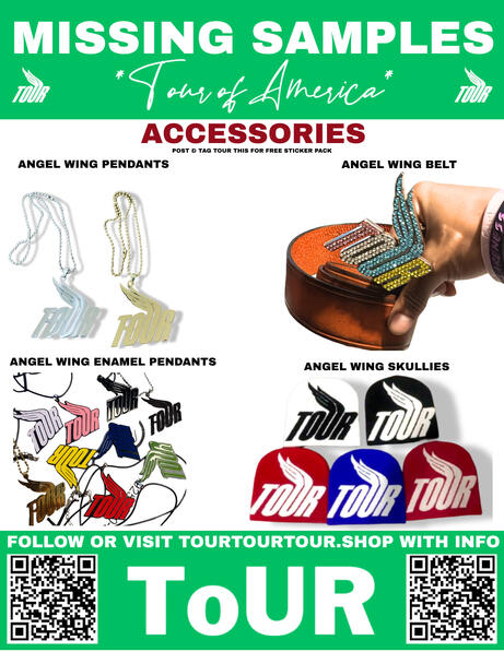 TOUR OF AMERICA fashion brand logo owned and operated by Lourde Corp., a New York based creative company